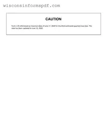 Fill Your Wisconsin 1 Es Form