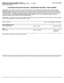 Fill Your Wisconsin Cfs 2114 Form