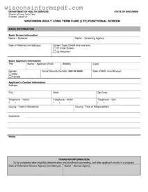 Fill Your Wisconsin F 00366 Form
