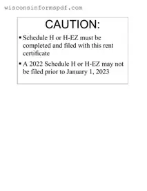 Fill Your Wisconsin Rent Certificate Form