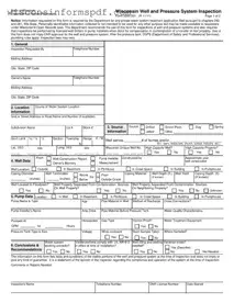 Fill Your Wisconsin Well Inspection Form