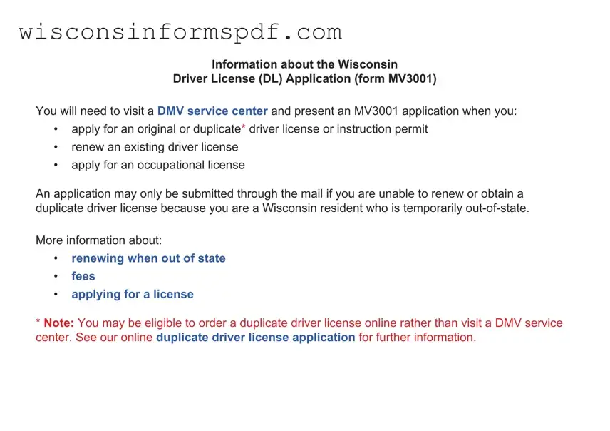 Fill Your Wisconsindmv Mv3001 Form